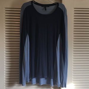 Long sleeve two tone BCBGMaxazaria tee size M